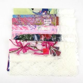 ウンガロ/鶴田一郎他 ハンカチ ひざ掛け 7点セット 未使用 レース 花柄等 まとめて 大量 ブランド レディース(ハンカチ)
