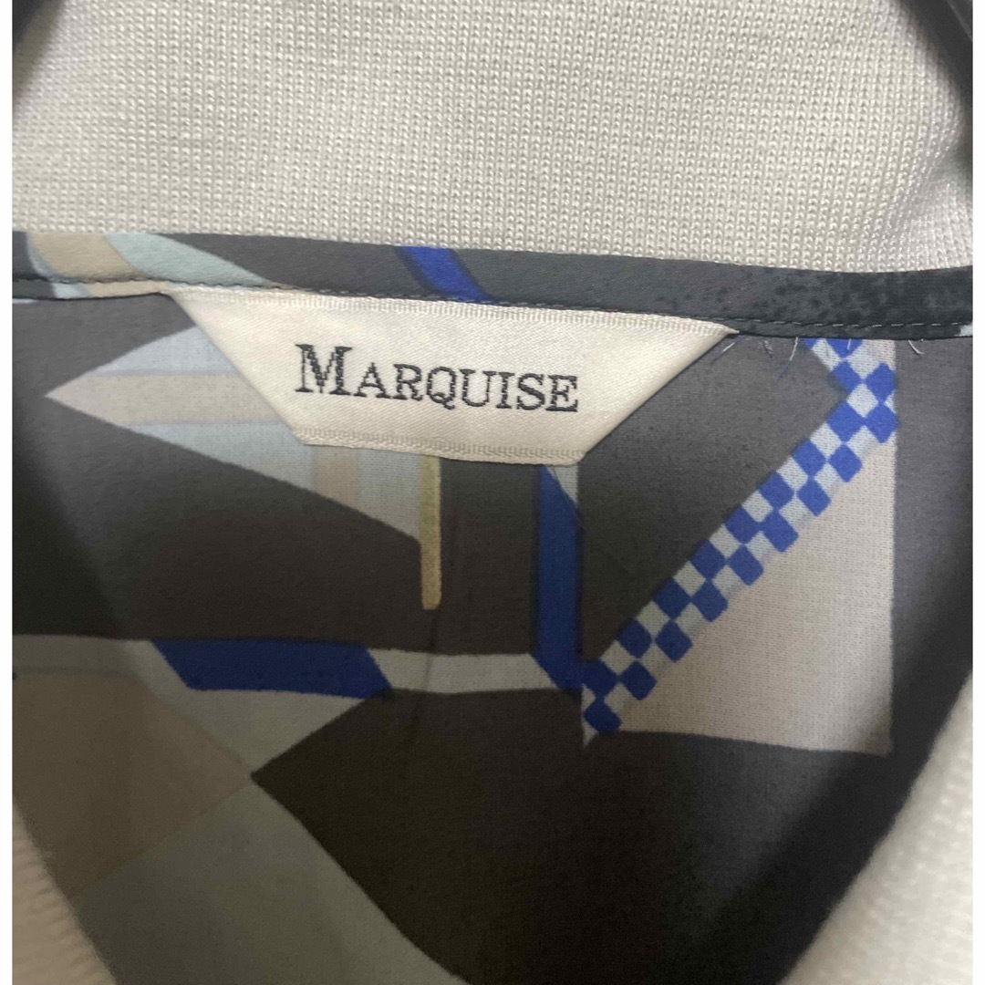 MARQUISE  マルキス　幾何学模様  レディース半袖シャツ サイズ9号 レディースのトップス(シャツ/ブラウス(半袖/袖なし))の商品写真