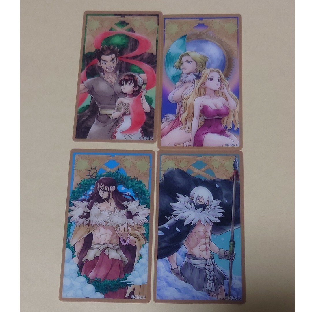 Dr.STONE タロットカード(司、氷月、大樹&杠、ニッキー&南) エンタメ/ホビーのアニメグッズ(カード)の商品写真