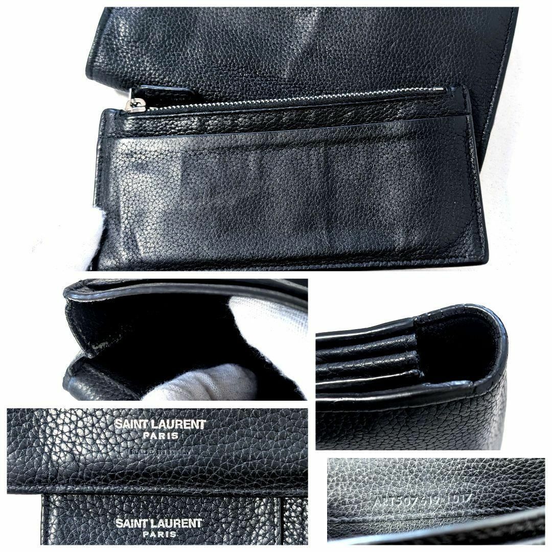SAINT LAURENT(サンローラン)のロゴ状態◎　サンローランパリ　サックドジュール　長財布　フラグメントケース メンズのファッション小物(長財布)の商品写真