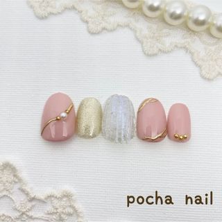 ネイルチップ ❁¨̮ バカラネイル サイズオーダー カラー変更可♡(つけ爪/ネイルチップ)