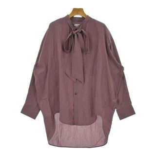 バレンシアガ(BALENCIAGA)のBALENCIAGA カジュアルシャツ 34(XXS位) 赤系x黒(チェック) 【古着】【中古】(シャツ/ブラウス(長袖/七分))