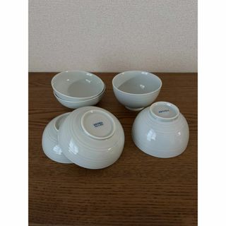 KIHARA 有田焼 千彫 らせん ゆす灰 飯碗 2個+小鉢 4個 SET(食器)