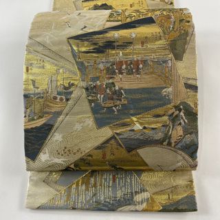 丸帯 名品 六通 正絹 【中古】