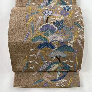 袋帯 名品 六通 正絹 【中古】(帯)