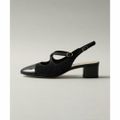 【BLACK】【23.5cm】クロスストラップバックベルト パンプス40↑