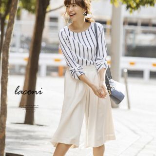 トッコ(tocco)のtocco closet♡袖リボンストライプブラウス(シャツ/ブラウス(長袖/七分))