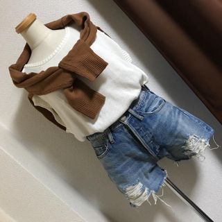 マウジー(moussy)の更にお値下げ致しました☆[ MOUSSY ] ダメージデニムショートパンツ(ショートパンツ)