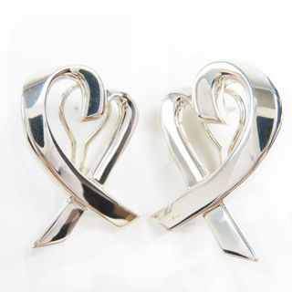 美品◎TIFFANY&Co. ティファニー ラビングハート ピアス ラージ 両耳用 SV925 シルバー アクセサリー 重量17.5g レディース(ピアス)
