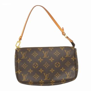 LOUIS VUITTON - 【5ed6081】ルイヴィトン ポーチ モノグラム ポシェットアクセソワール M51980 ブラウン【中古】レディース