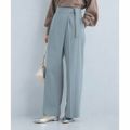 【LT.BLUE】【S(36)】ラップ サイド パンツ