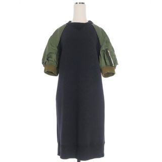 サカイ(sacai)のサカイ sacai Sponge Sweat MA-1ワンピース 半袖 3(その他)