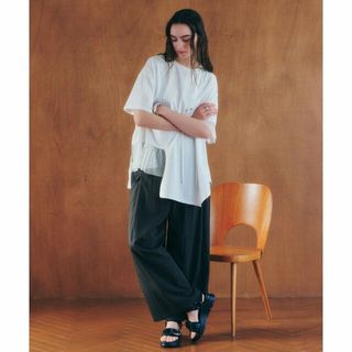 イェッカヴェッカ(YECCA VECCA)の【チャコールグレー】ドライタッチイージーワイドパンツ(その他)