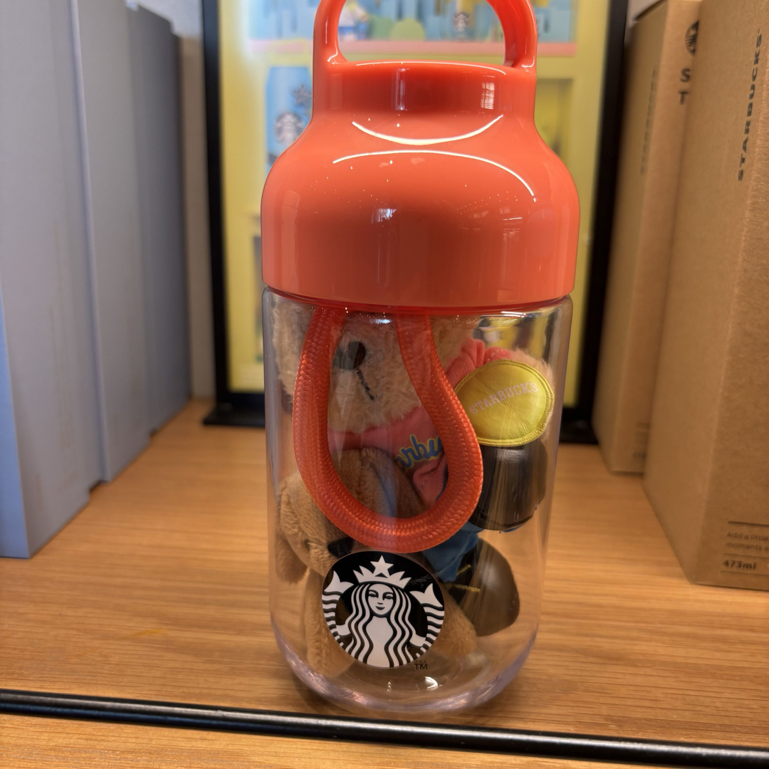 [新品未開封][韓国限定]スタバ ベアリスタ キーンチェーン ボトル Starbucks - 【新品未開封】韓国スタバ ベアリスタ キーン