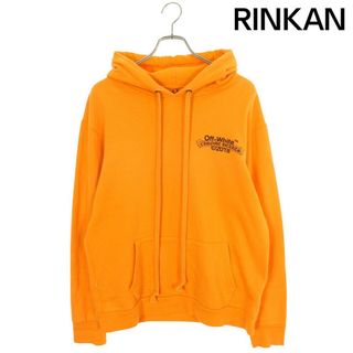 クロムハーツ(Chrome Hearts)のクロムハーツ  HD PLVR V OFF WHITE ロゴバックプリントプルオーバーパーカー メンズ L(パーカー)