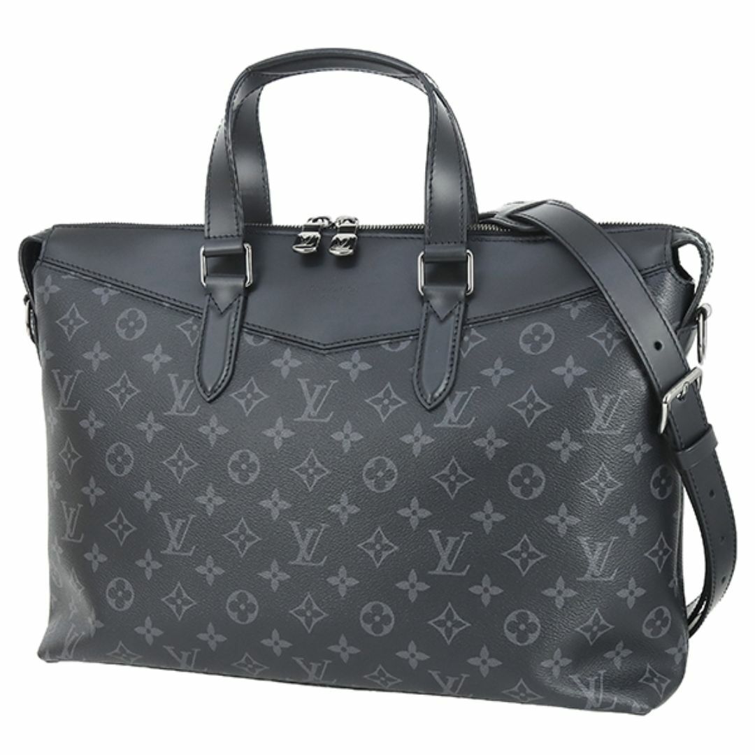 LOUIS VUITTON - ルイヴィトン ショルダーバッグ ブーローニュ PM モノグラム エクリプス キャンバス レザー ブラック シルバー メンズ 美品 7025