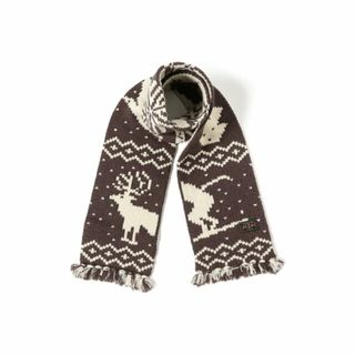 ビームスプラス(BEAMS PLUS)の【BROWN】Muffler Jacquard Nordic Pattern(マフラー)