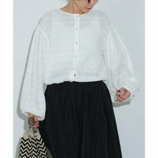 【OFF WHITE】モールボーダー 2WAYブラウス(シャツ/ブラウス(長袖/七分))