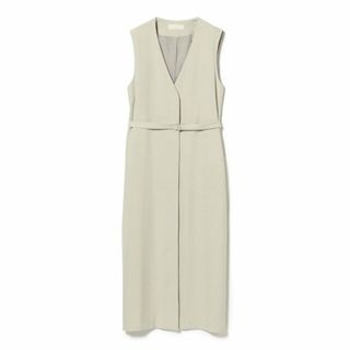 ビーミング ライフストア バイ ビームス(B:MING LIFE STORE by BEAMS)の【LIGHT_BEIGE】Vネック ジレ ワンピース(S~M)(ロングワンピース/マキシワンピース)