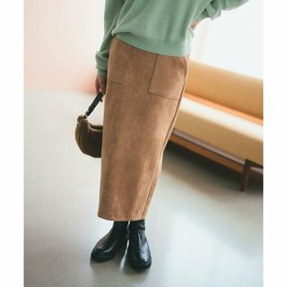 ビーミング ライフストア バイ ビームス(B:MING LIFE STORE by BEAMS)の【BEIGE】フェイクスエード ベイカー スカート(S~M)(ロングスカート)