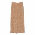 【CAMEL】【ONE SIZE】ブークレニット ジップ ナロースカート