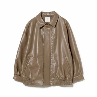 ビーミング ライフストア バイ ビームス(B:MING LIFE STORE by BEAMS)の【MOCHA】フェイクレザー ブルゾン(S~M)(ブルゾン)