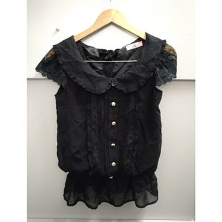 アンクルージュ(Ank Rouge)の【美品】アンクルージュ  Ank Rouge  シフォン  トップス(カットソー(半袖/袖なし))