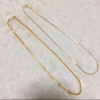 ザラ(ZARA)の高評価！k18gpチェーン2本セット(ネックレス)