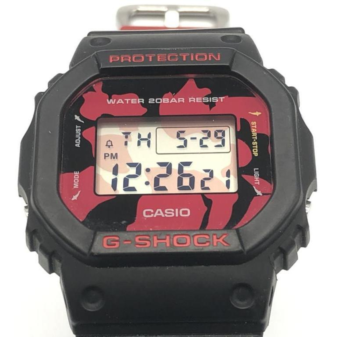 Gショック G-SHOCK 時計 カシオ 赤 レッド ブラック 黒 中古