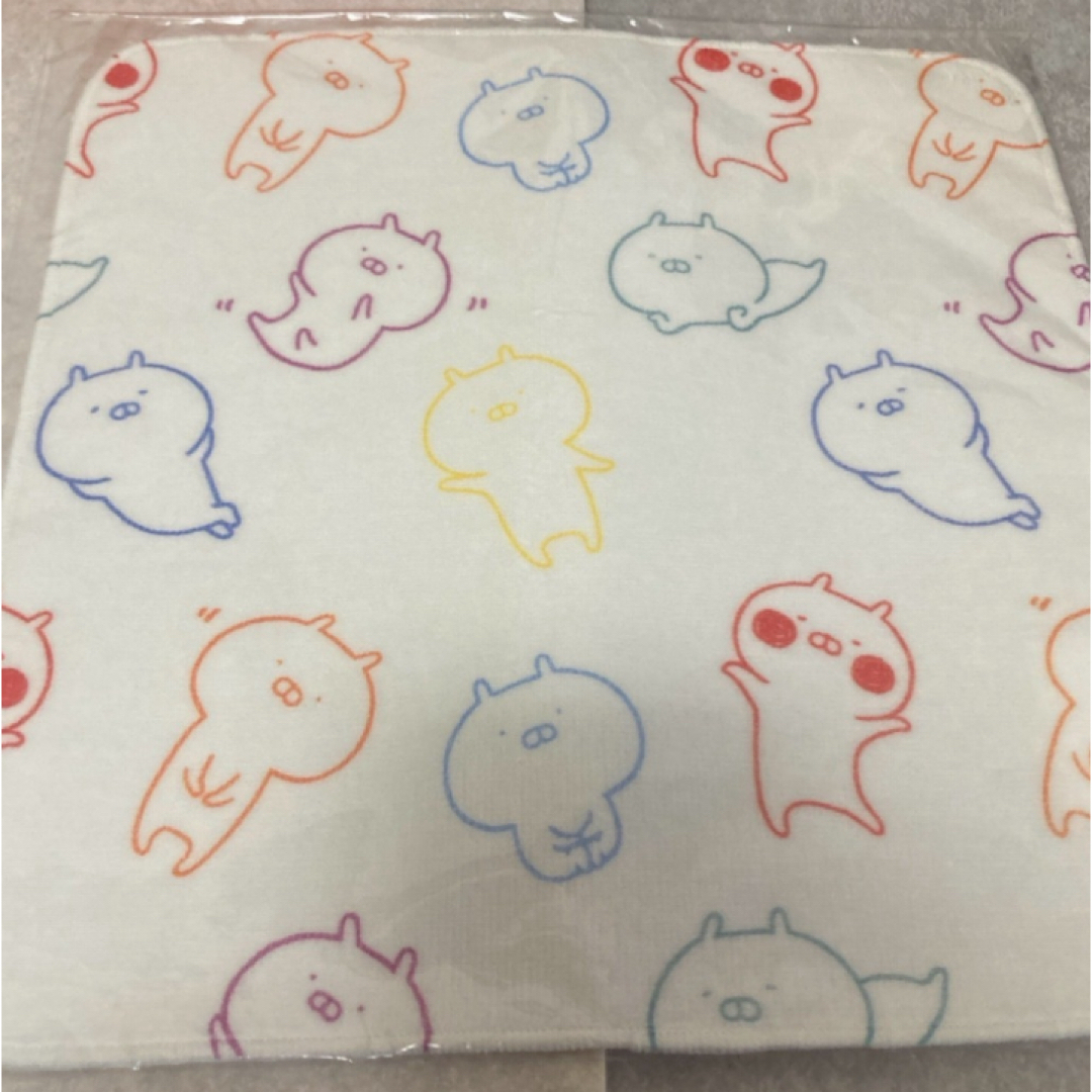 うさまる レインボー ハンドタオル エンタメ/ホビーのおもちゃ/ぬいぐるみ(キャラクターグッズ)の商品写真