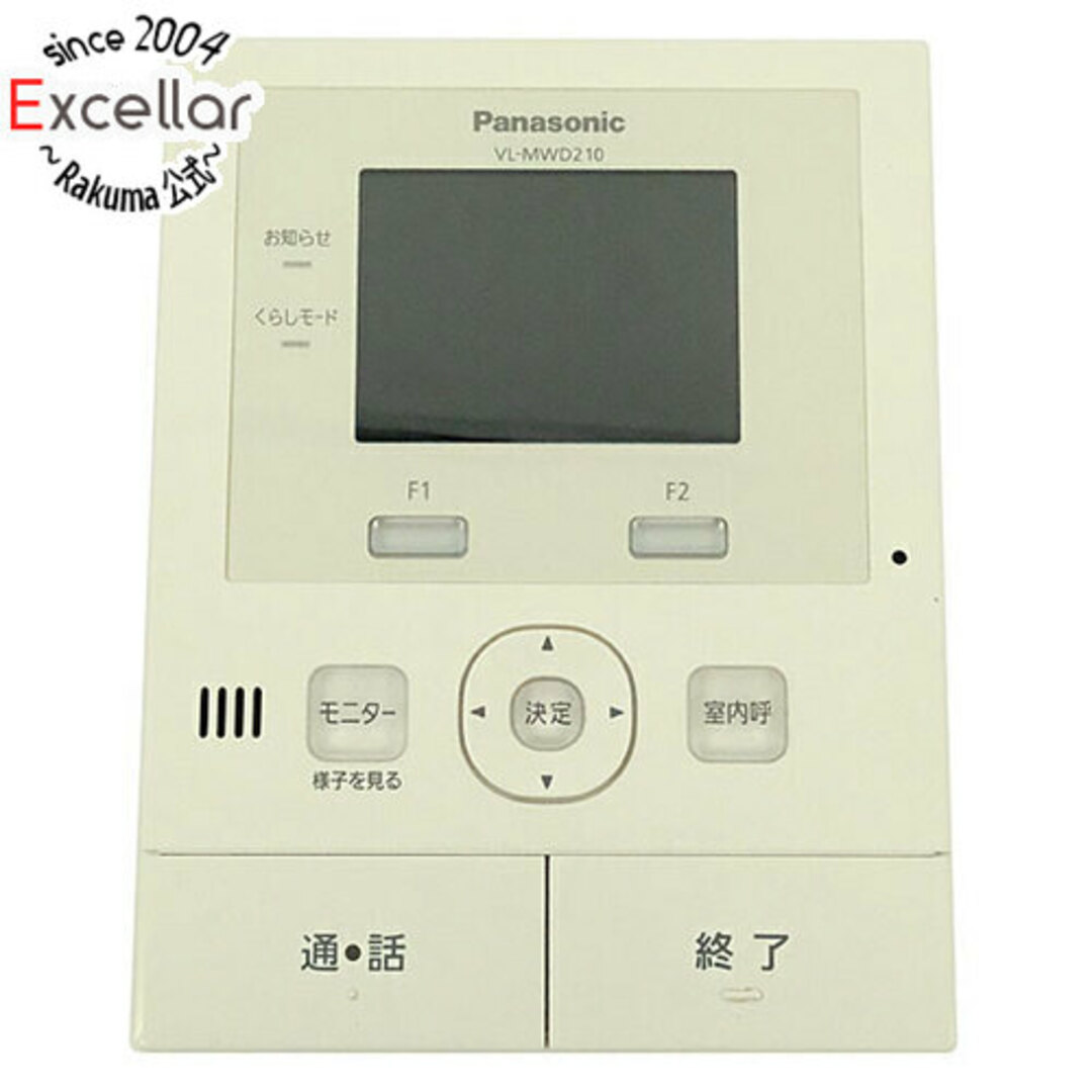 Panasonic(パナソニック)のPanasonic テレビドアホン 親機 VL-MWD210K 本体のみ 本体いたみ スマホ/家電/カメラのスマホ/家電/カメラ その他(防犯カメラ)の商品写真