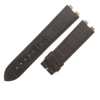 ピアジェ(PIAGET)のピアジェ ポロ用 クロコバンド 未使用 純正 替え ベルト バンド ストラップ 20ｍｍ 黒 ブラック メンズ 腕時計(レザーベルト)