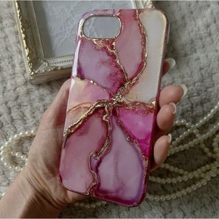 【iPhone16e】アルコールインクアートスマホカバー