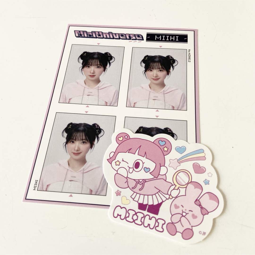 NiziU ミイヒ ステッカー NiziUniverse エンタメ/ホビーのタレントグッズ(アイドルグッズ)の商品写真