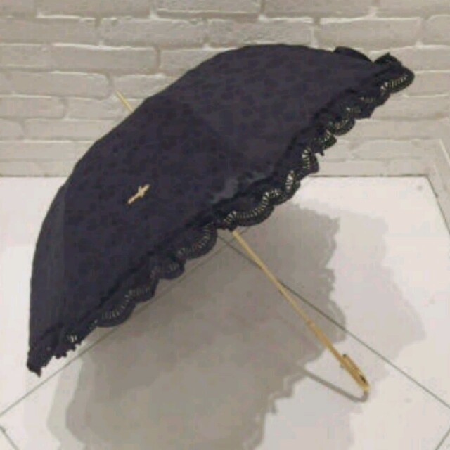evelyn(エブリン)のエブリン evelyn♡ レース日傘 ブラック レディースのファッション小物(傘)の商品写真