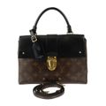 LOUIS VUITTON ルイ ヴィトン モノグラム ワンハンドル フラップバッグ MM ハンドバッグ M43125 PVC カーフ ブラウン ブラック ゴールド金具 2WAY ショルダーバッグ ビトン 【本物保証】