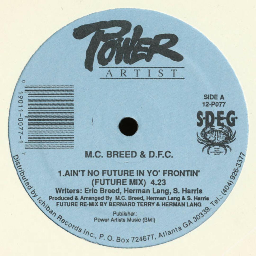 米12” MC Breed & DFC (2) Aint No Future In Yo Frontin 12P077 Power Artist Records /00250 エンタメ/ホビーのエンタメ その他(その他)の商品写真
