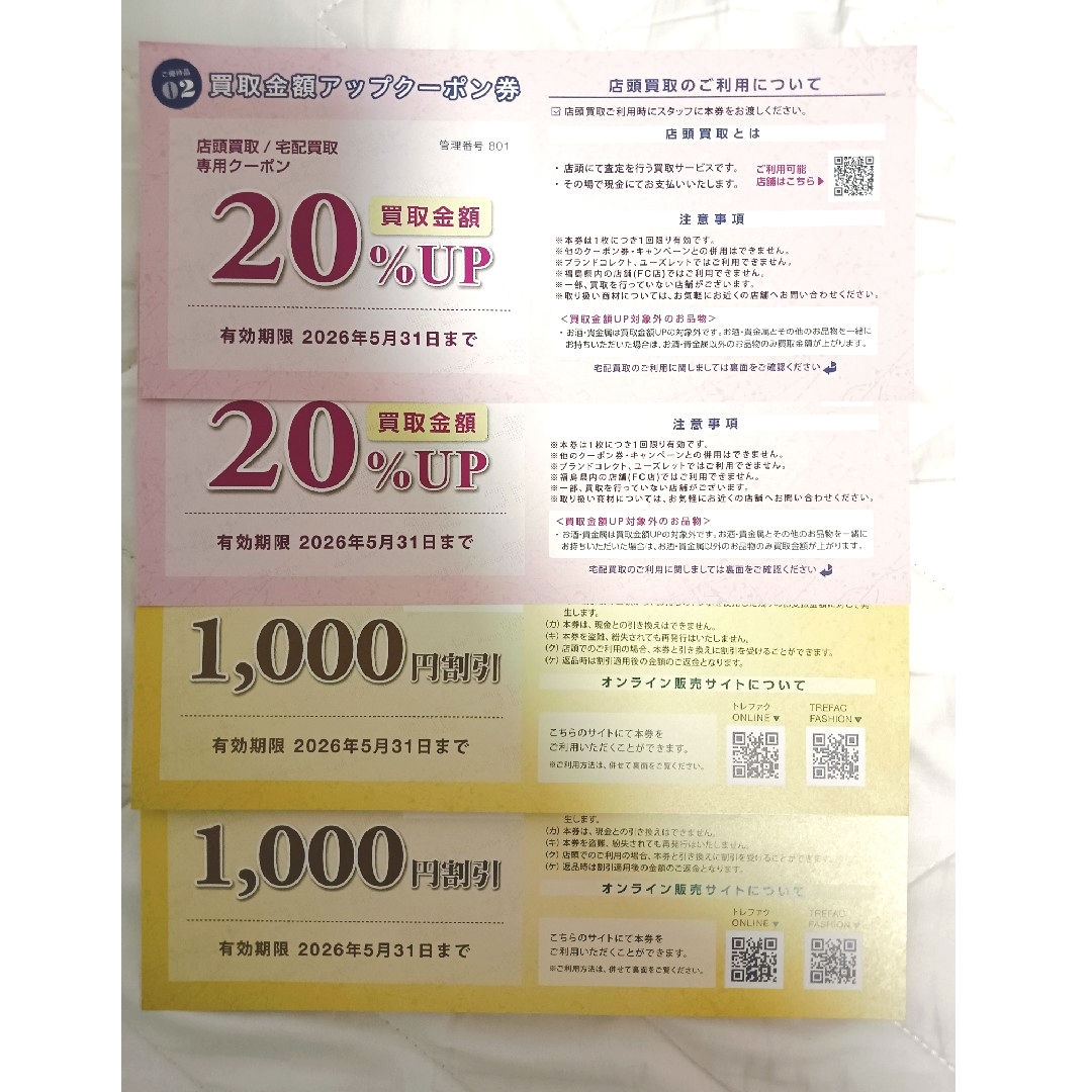トレジャーファクトリー 株主優待 チケットの優待券/割引券(ショッピング)の商品写真