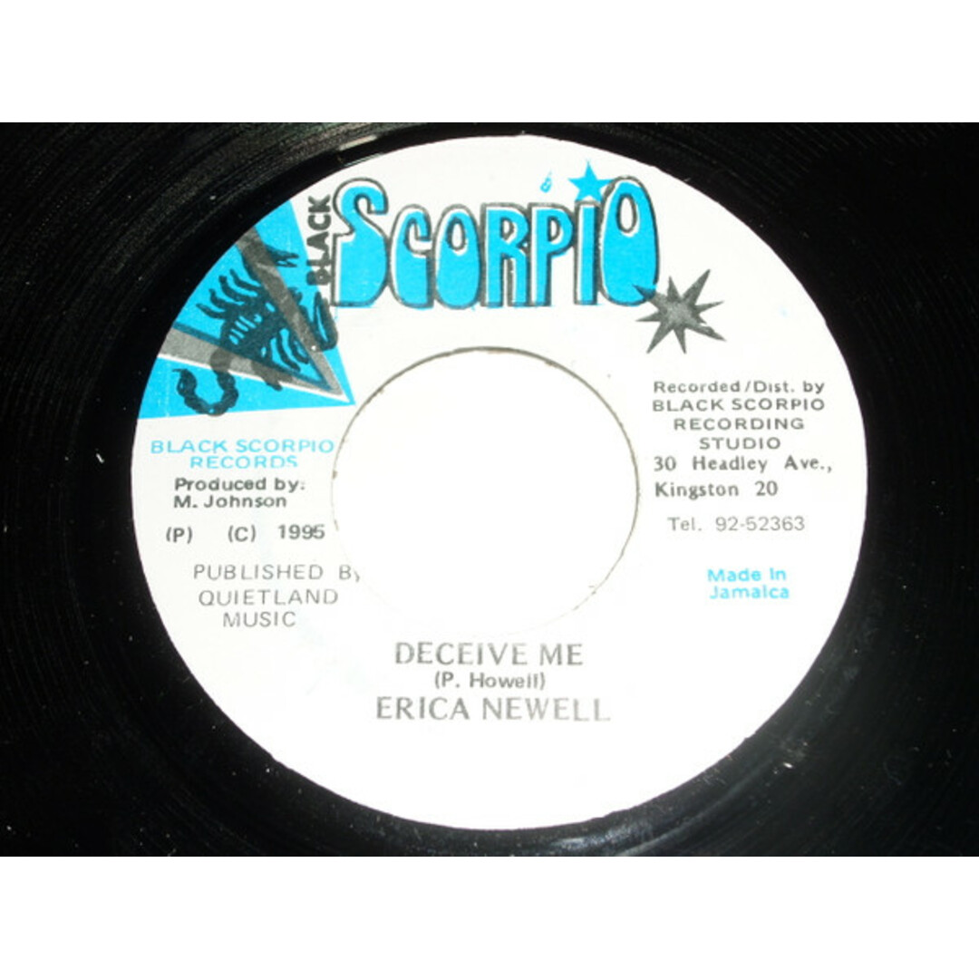 ジャマイカ7” Erica Newell Deceive Me NONE Black Scorpio /00080 エンタメ/ホビーのエンタメ その他(その他)の商品写真