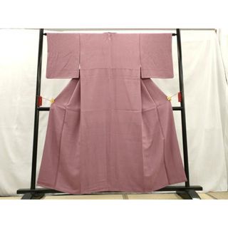 平和屋着物■上質な色無地　瓢箪地紋　鴇浅葱色　正絹　逸品　AAAT7699ma(着物)