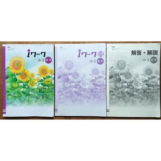 iワーク 中2 数学 東京書籍 iワーク プラス 解答 解説付き 3冊セット∮(語学/参考書)