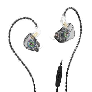 ブラック KBEAR 有線イヤホン 高音質 3.5mm  カナル型 イヤフォン(ヘッドフォン/イヤフォン)