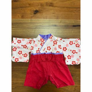 袴ロンパース　50〜60cm  女の子　(ロンパース)