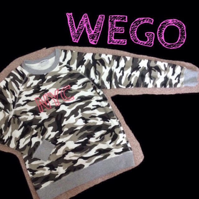 WEGO(ウィゴー)のWEGO 迷彩スウェット レディースのトップス(トレーナー/スウェット)の商品写真