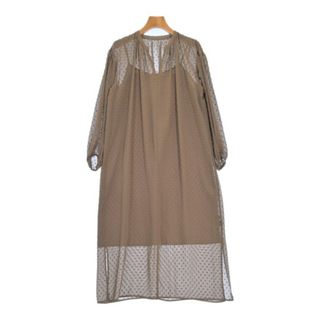 green label relaxing ワンピース M 茶 【古着】【中古】【送料無料】(ひざ丈ワンピース)