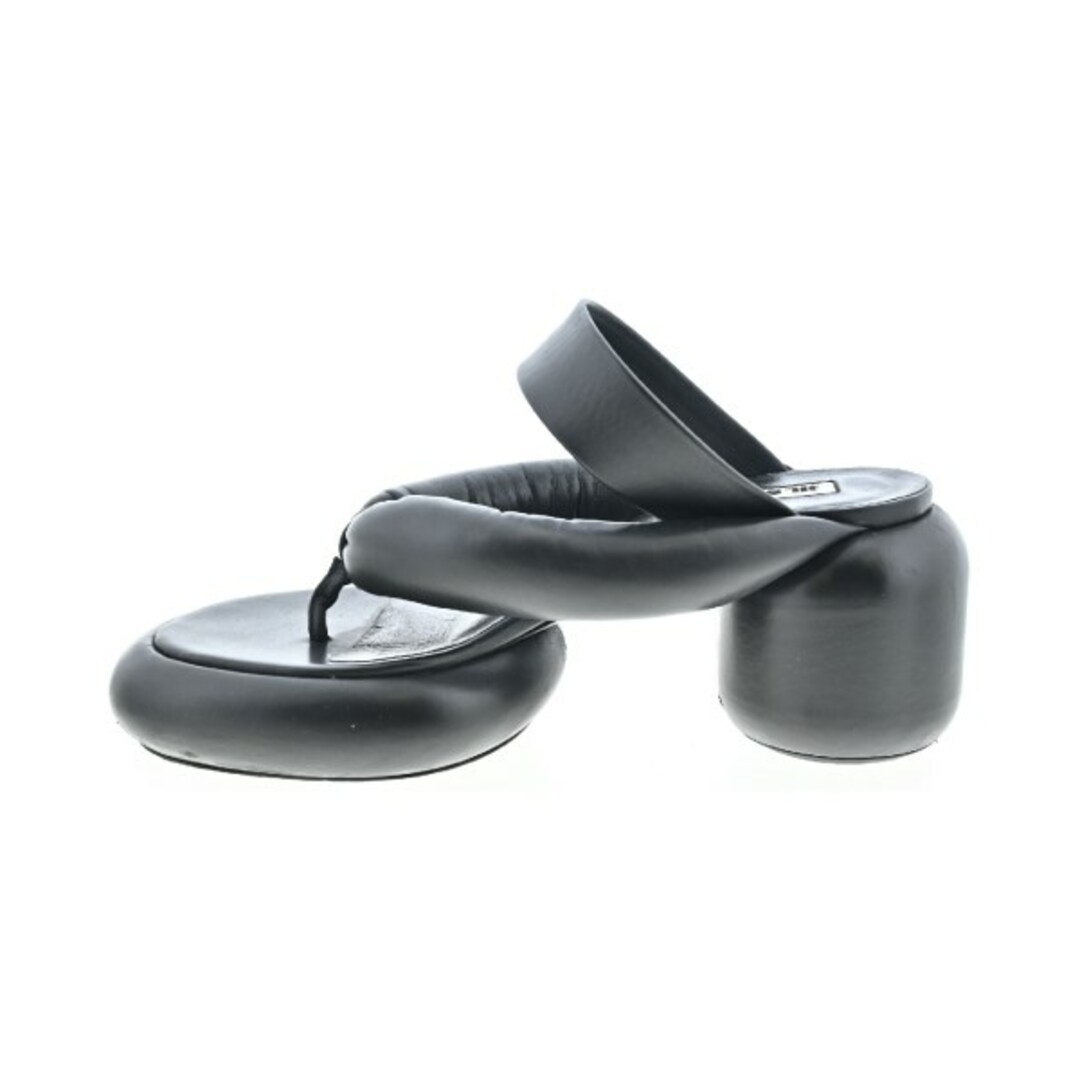 JIL SANDER(ジルサンダー)のJIL SANDER ジルサンダー サンダル EU37(23.5cm位) 黒 【古着】【中古】 レディースの靴/シューズ(サンダル)の商品写真