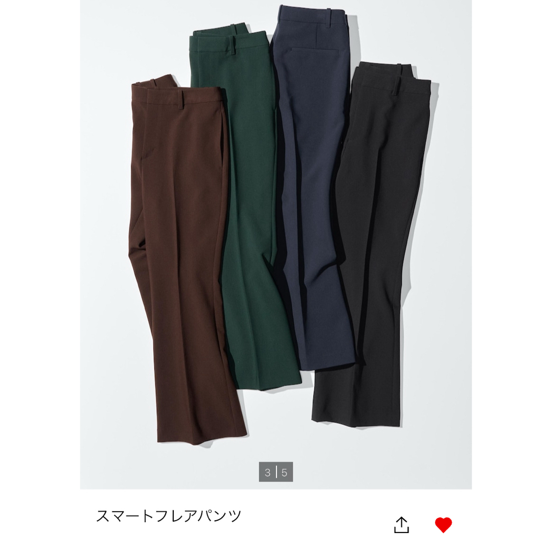 UNIQLO(ユニクロ)のユニクロ スマートフレアパンツ 商品番号: 479721 レディースのパンツ(カジュアルパンツ)の商品写真