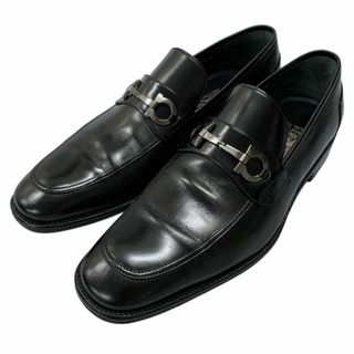未使用✨サルヴァトーレフェラガモ　レザースニーカー　ガンチーニ　ブラック サルバトーレフェラガモ FERRAGAMO/SalvatoreFerragamo