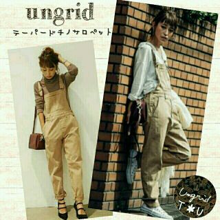 アングリッド(Ungrid)のungrid テーパードチノサロペット(サロペット/オーバーオール)