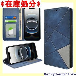 bjnosdv iPhone 16e 手帳型 ケース ー チ ブルー 2768(その他)